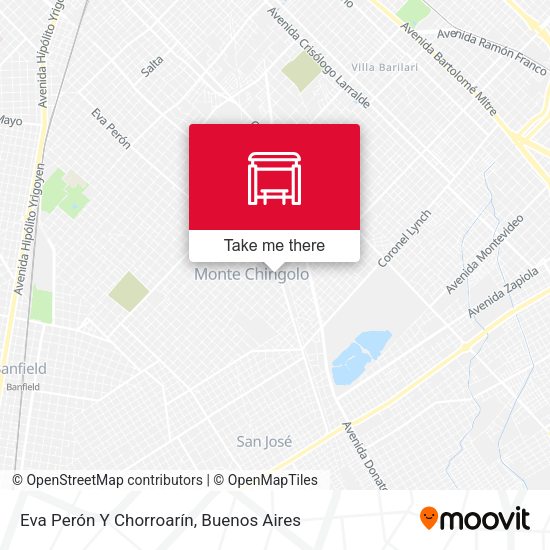 Mapa de Eva Perón Y Chorroarín
