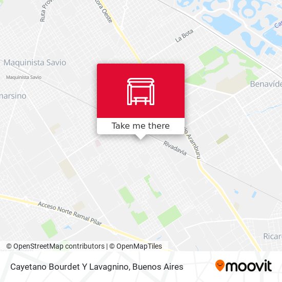 Cayetano Bourdet Y Lavagnino map