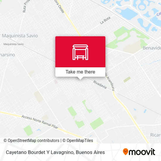 Cayetano Bourdet Y Lavagnino map
