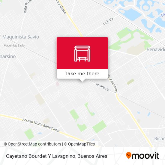 Cayetano Bourdet Y Lavagnino map