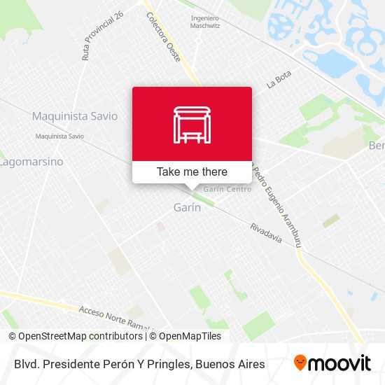Mapa de Blvd. Presidente Perón Y Pringles