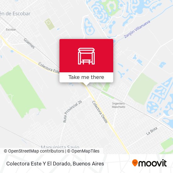 Colectora Este Y El Dorado map