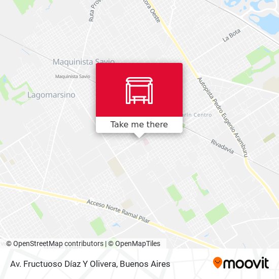 Mapa de Av. Fructuoso Díaz Y Olivera