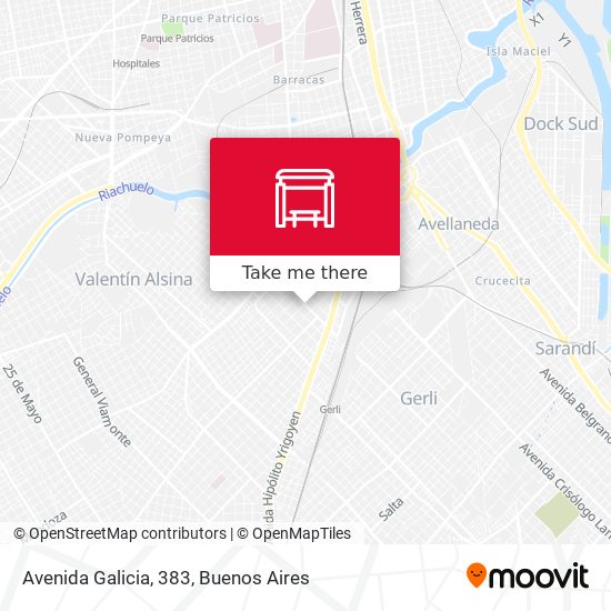 Avenida Galicia, 383 map