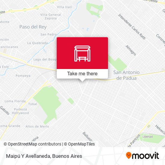 Maipú Y Avellaneda map