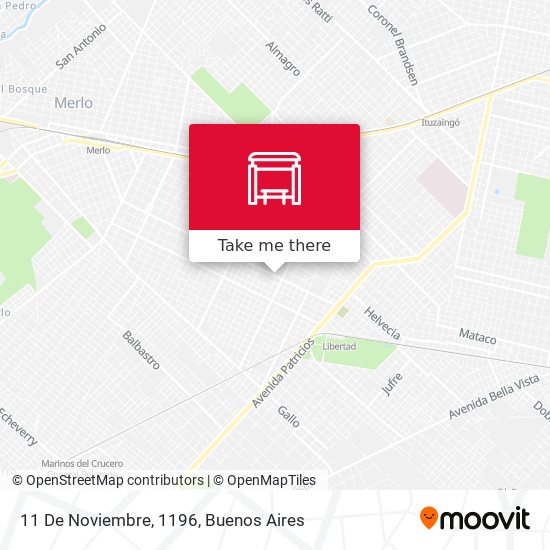 Mapa de 11 De Noviembre, 1196