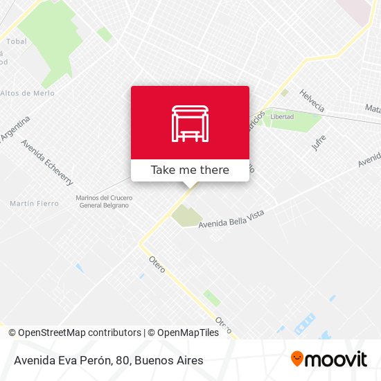 Avenida Eva Perón, 80 map