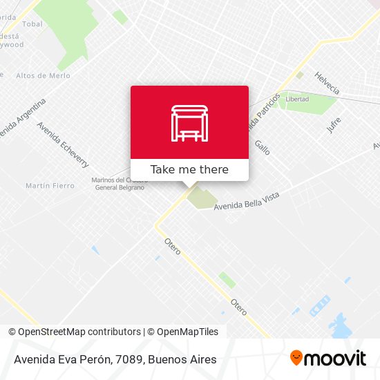 Avenida Eva Perón, 7089 map