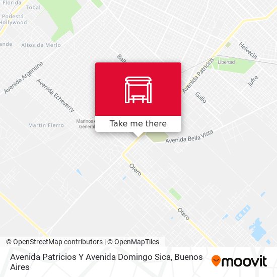 Avenida Patricios Y Avenida Domingo Sica map