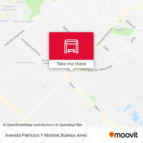 Mapa de Avenida Patricios Y Montiel
