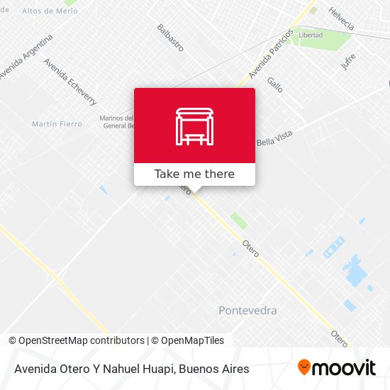 Avenida Otero Y Nahuel Huapi map