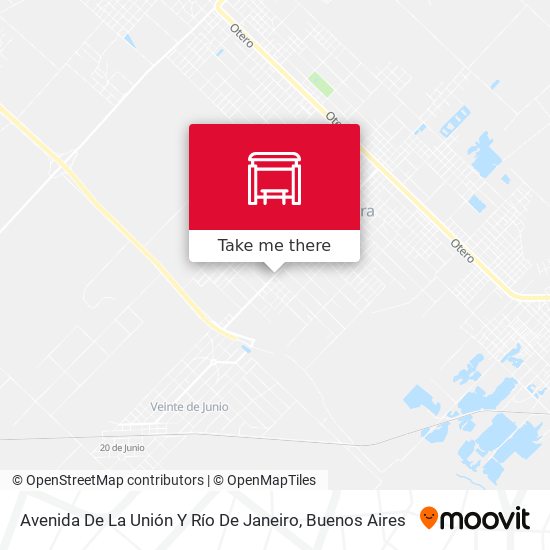 Mapa de Avenida De La Unión Y Río De Janeiro