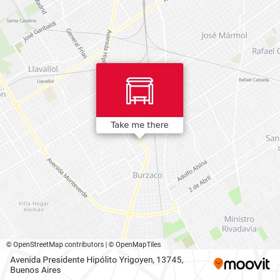 Avenida Presidente Hipólito Yrigoyen, 13745 map