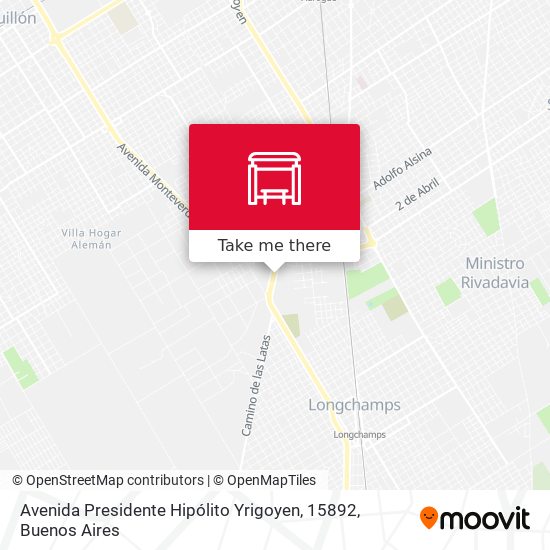 Mapa de Avenida Presidente Hipólito Yrigoyen, 15892