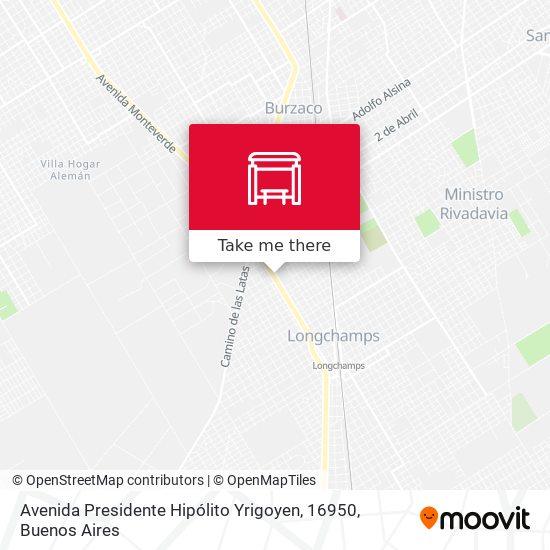 Mapa de Avenida Presidente Hipólito Yrigoyen, 16950