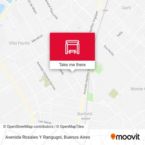 Mapa de Avenida Rosales Y Rangugni