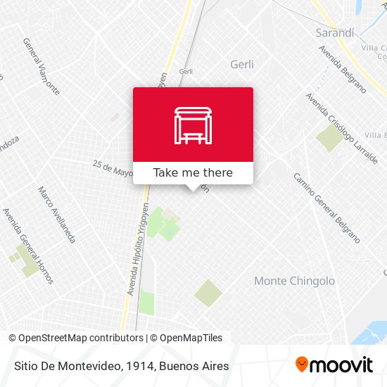 Sitio De Montevideo, 1914 map
