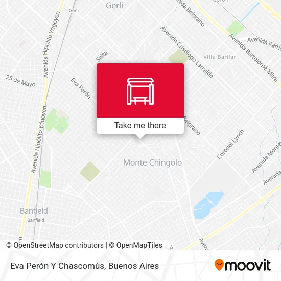 Eva Perón Y Chascomús map