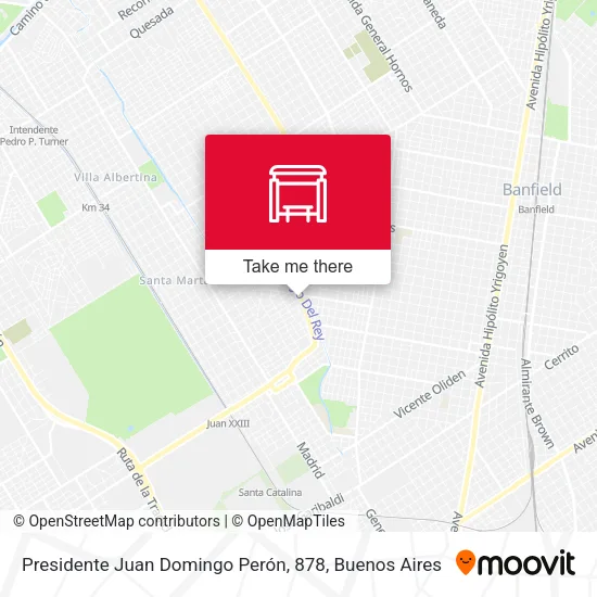 Presidente Juan Domingo Perón, 878 map