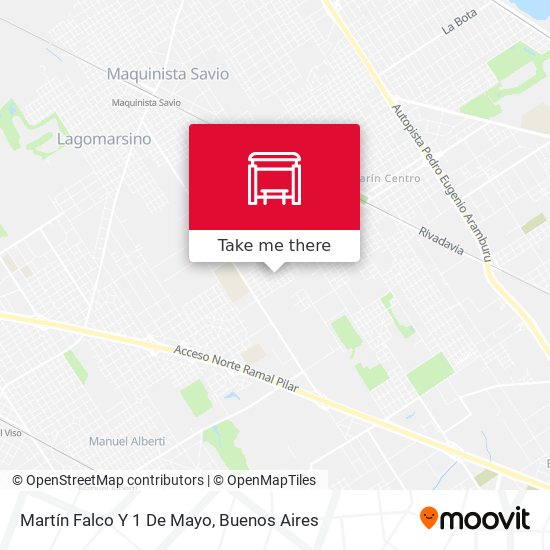 Mapa de Martín Falco Y 1 De Mayo