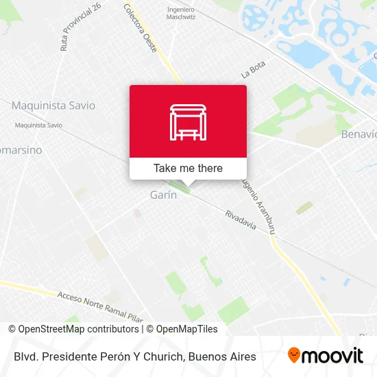 Blvd. Presidente Perón Y Churich map
