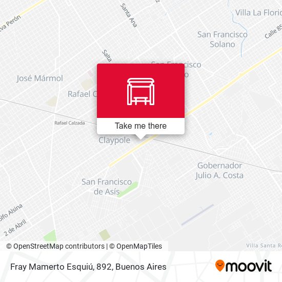 Fray Mamerto Esquiú, 892 map