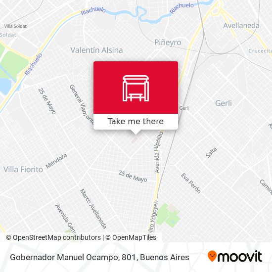 Mapa de Gobernador Manuel Ocampo, 801