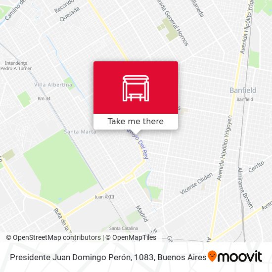 Mapa de Presidente Juan Domingo Perón, 1083