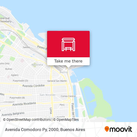 Mapa de Avenida Comodoro Py, 2000