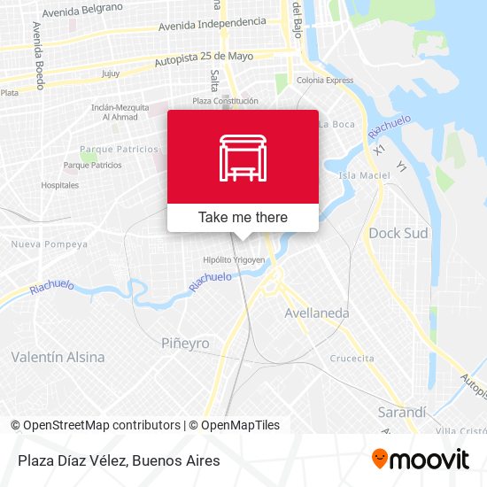Plaza Díaz Vélez map