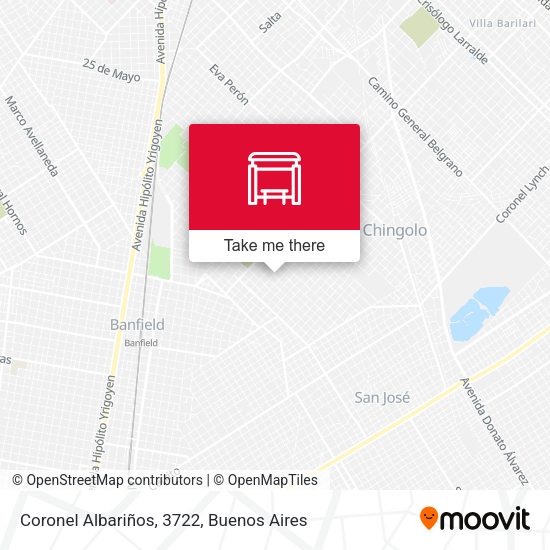 Coronel Albariños, 3722 map