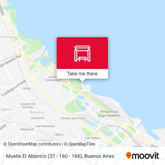 Mapa de Muelle El Abanico (37 - 160 - 166)