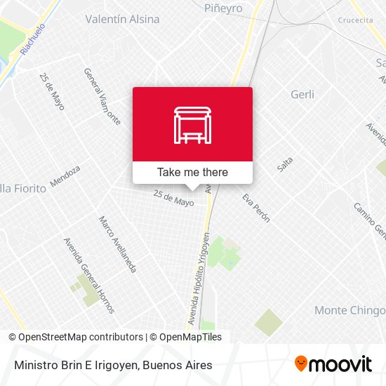Mapa de Ministro Brin E Irigoyen