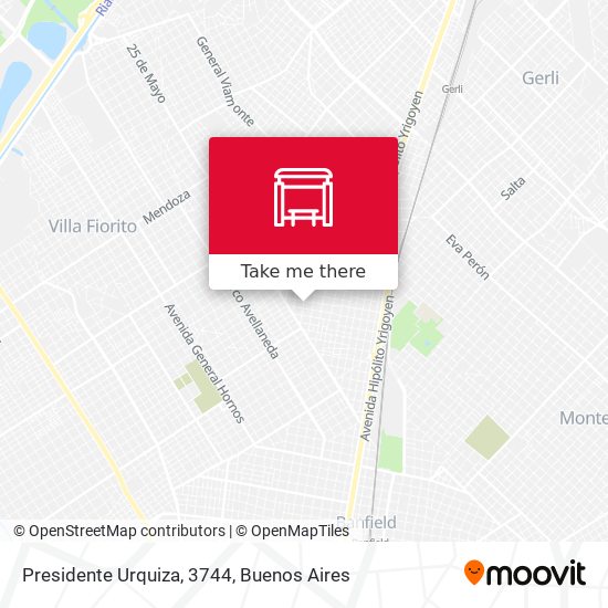 Presidente Urquiza, 3744 map