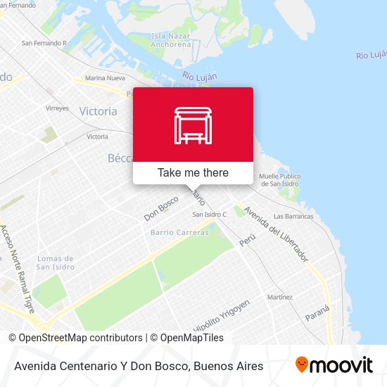 Mapa de Avenida Centenario Y Don Bosco