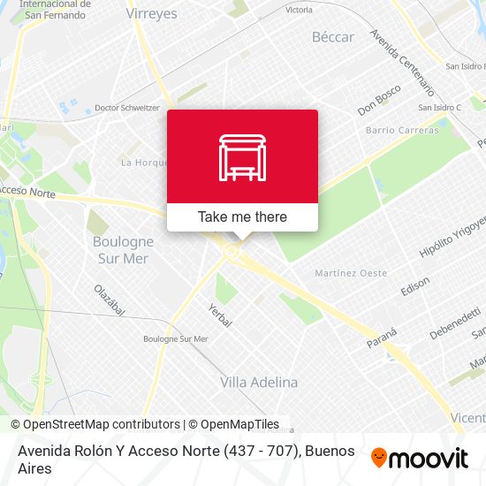Avenida Rolón Y Acceso Norte (437 - 707) map