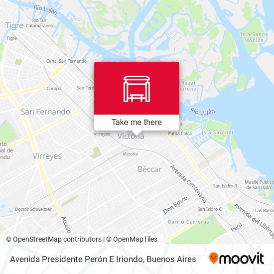 Avenida Presidente Perón E Iriondo map