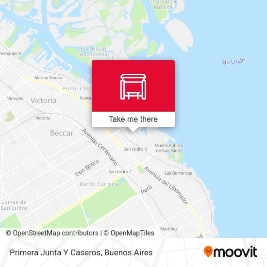 Primera Junta Y Caseros map