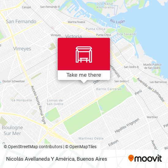 Mapa de Nicolás Avellaneda Y América