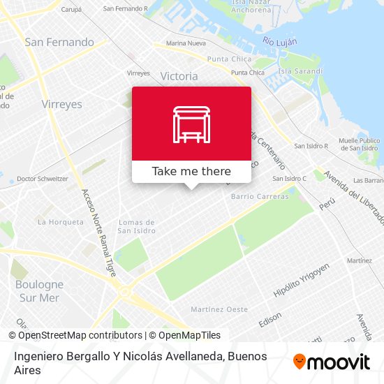 Mapa de Ingeniero Bergallo Y Nicolás Avellaneda