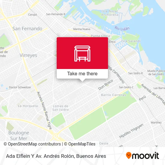 Mapa de Ada Elflein Y Av. Andrés Rolón