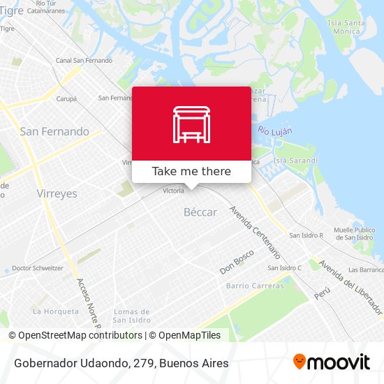 Gobernador Udaondo, 279 map