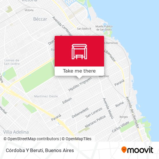 Córdoba Y Beruti map