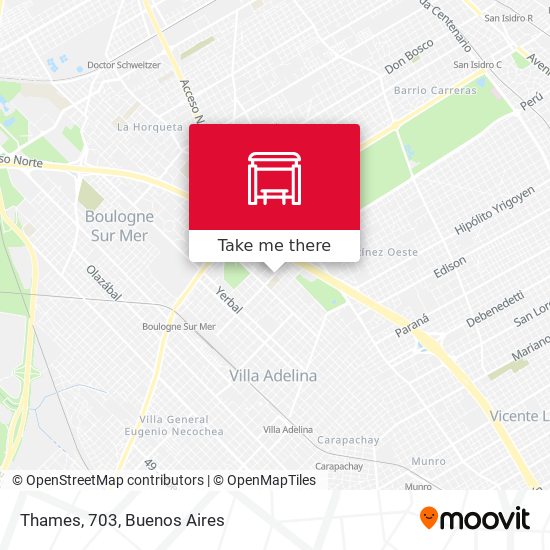 Mapa de Thames, 703