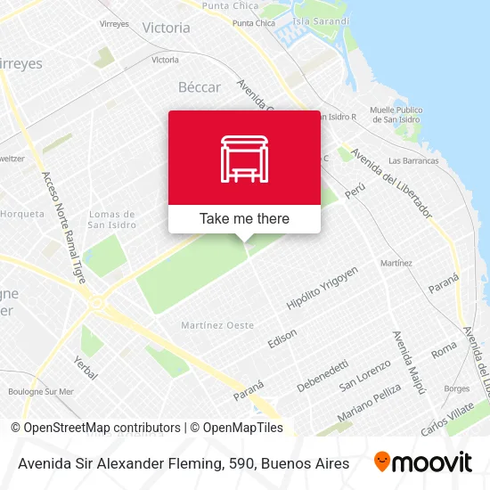 Mapa de Avenida Sir Alexander Fleming, 590