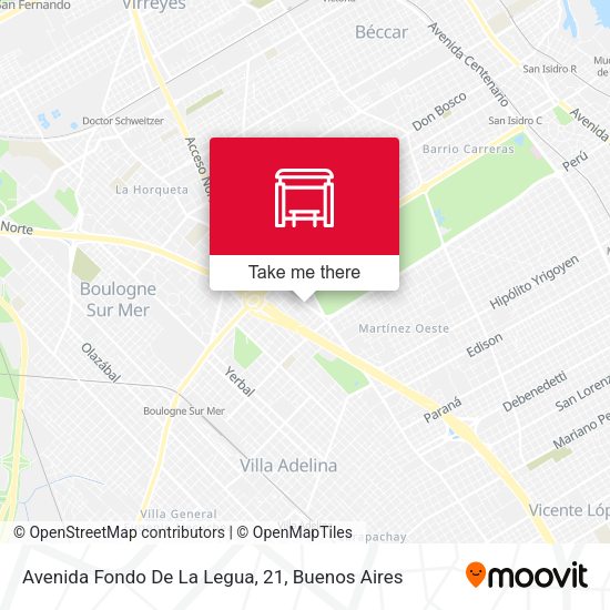 Mapa de Avenida Fondo De La Legua, 21