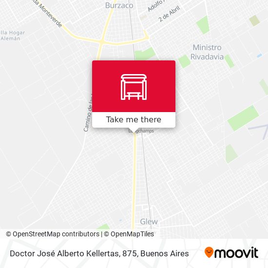 Doctor José Alberto Kellertas, 875 map