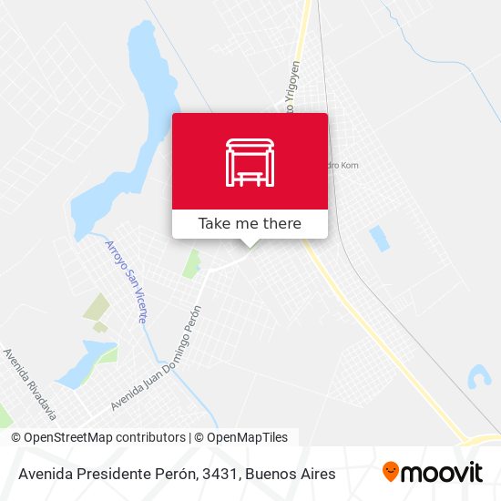Mapa de Avenida Presidente Perón, 3431