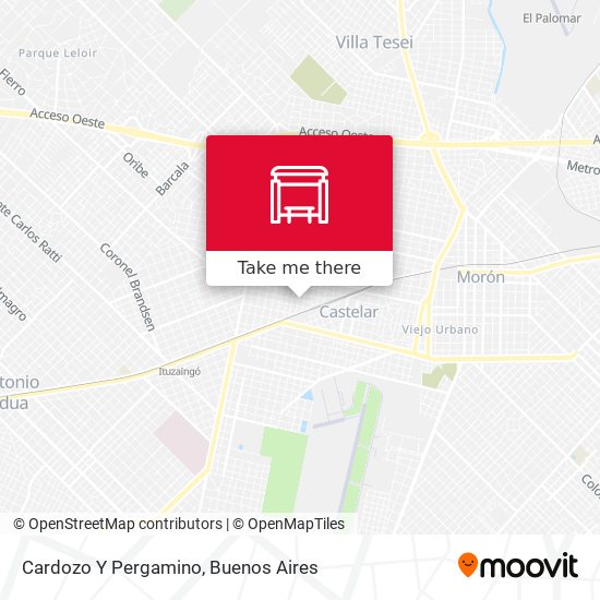 Cardozo Y Pergamino map