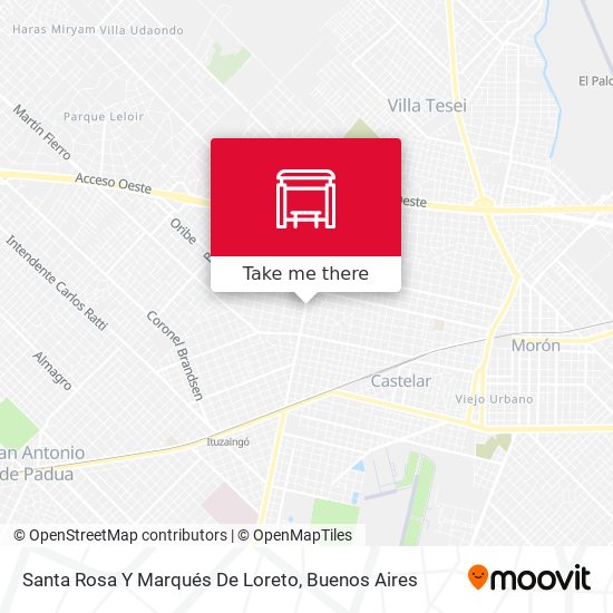 Mapa de Santa Rosa Y Marqués De Loreto